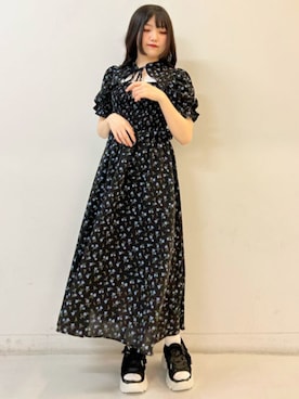 「axes femme POETIQUE（アクシーズファムポエティック）のアイテム（サンダル）」を使った、axes femmeさん（レディース・157cm）の夏コーディネート