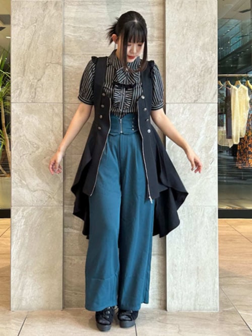 アクシーズファム ベストデザインミニワンピース ブラック ベストデザインミニワンピース | 衣料 | axes femme online shop