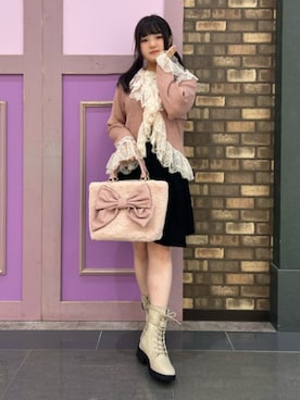 「アイテム（カーディガン/ボレロ）」を使った、axes femmeさん（レディース・145cm）の秋コーディネート