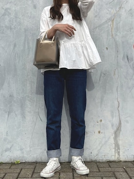 「CONVERSE（コンバース）のconverse（コンバース） ALL STAR OX（オールスターOX）（スニーカー）」を使った、とあさん（レディース・160cm）の秋コーディネート