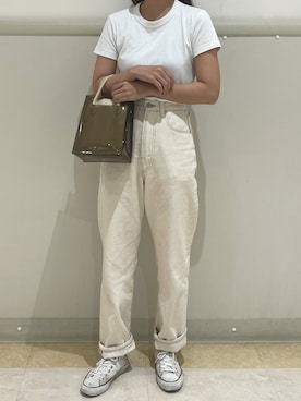 「CONVERSE（コンバース）のconverse（コンバース） ALL STAR OX（オールスターOX）（スニーカー）」を使った、とあさん（レディース・160cm）の秋コーディネート