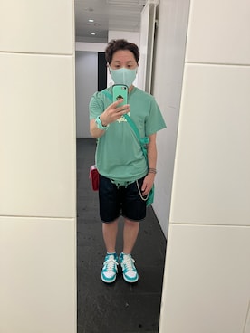「アイテム（トートバッグ）」を使った、名和 賢悟さん（メンズ・159cm・50代）の夏コーディネート
