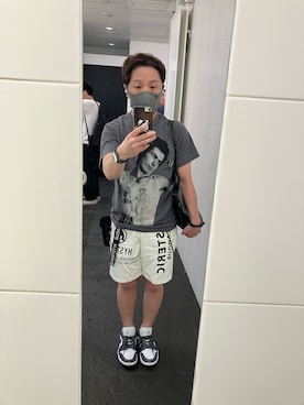 「JORDAN BRAND（ジョーダンブランド）のJORDAN BRAND AIR JORDAN 1 LOW / ジョーダン ブランド エア ジョーダン 1 LOW / NIKE 【SP】（スニーカー）」を使った、名和 賢悟さん（メンズ・159cm・50代）の夏コーディネート