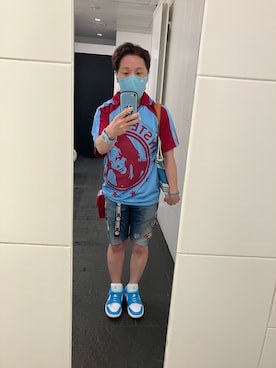 「アイテム（トートバッグ）」を使った、名和 賢悟さん（メンズ・159cm・50代）の夏コーディネート