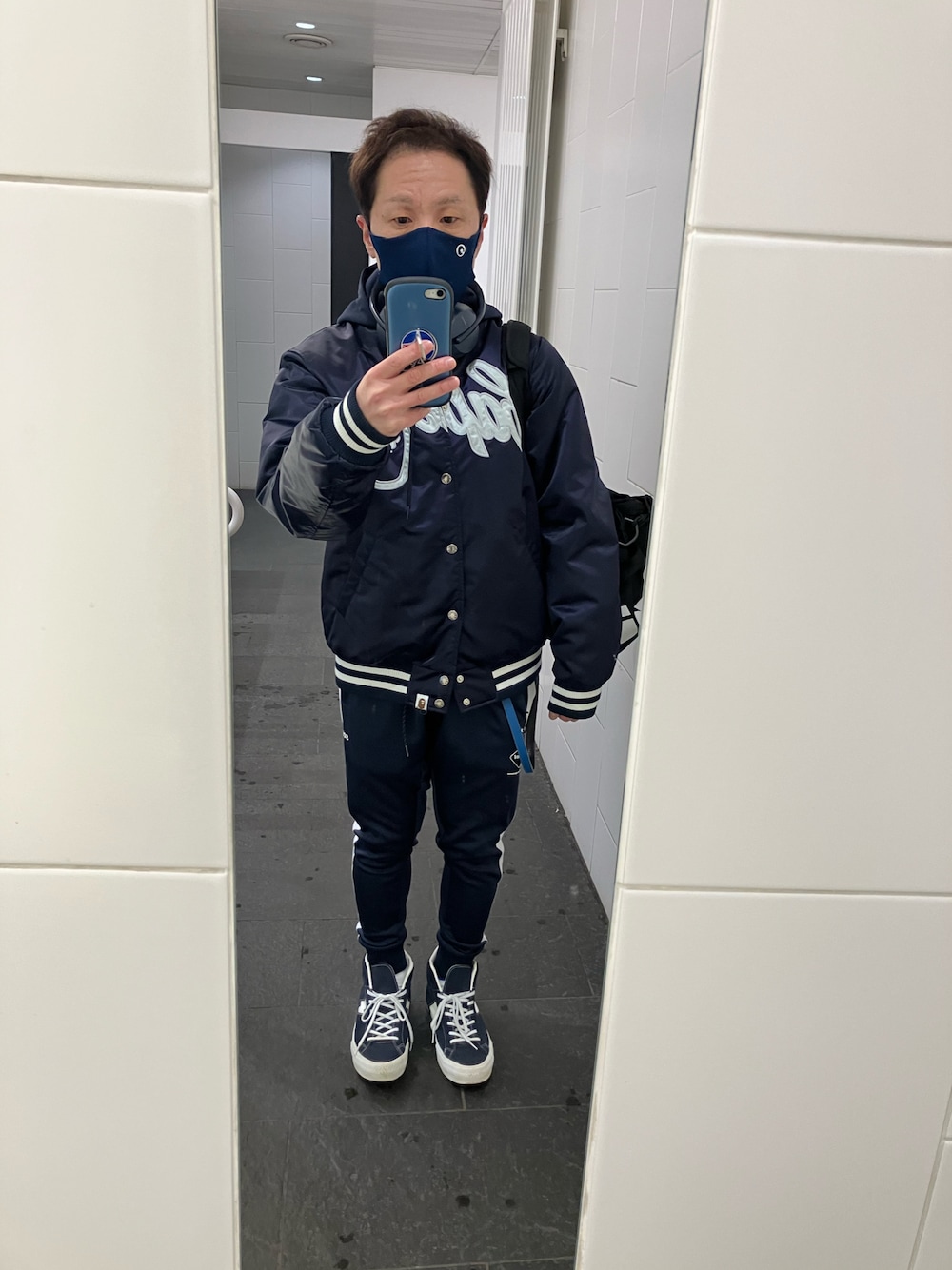 A BATHING APE（アベイシングエイプ）の「BAPE BASEBALL JACKET M