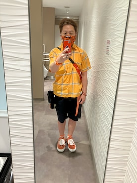 「ICE WATCH（アイスウォッチ）のアイテム」を使った、名和 賢悟さん（メンズ・159cm）の夏コーディネート