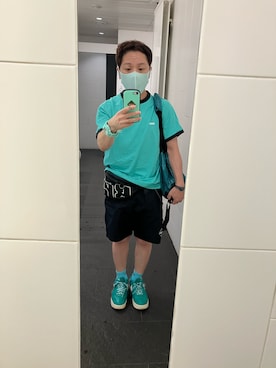 「iFace（アイフェイス）のアイテム」を使った、名和 賢悟さん（メンズ・159cm）の夏コーディネート