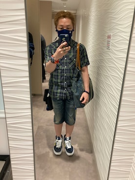 「SOPHNET.（ソフネット）のアイテム（PC・スマホグッズ/家電）」を使った、名和 賢悟さん（メンズ・159cm）の夏コーディネート