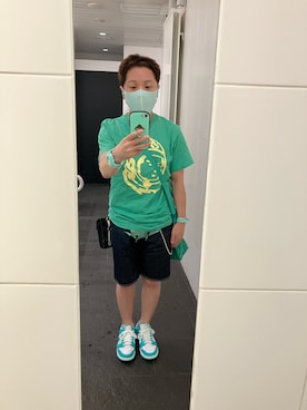 「アイテム（マスク）」を使った、名和 賢悟さん（メンズ・159cm）の秋コーディネート
