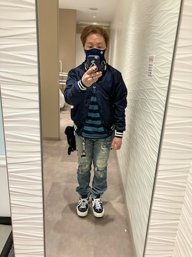 「SOPHNET.（ソフネット）のアイテム（PC・スマホグッズ/家電）」を使った、名和 賢悟さん（メンズ・159cm）の春コーディネート