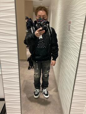 「HYSTERIC GLAMOUR（ヒステリックグラマー）のアイテム（その他）」を使った、名和 賢悟さん（メンズ・159cm）の冬コーディネート