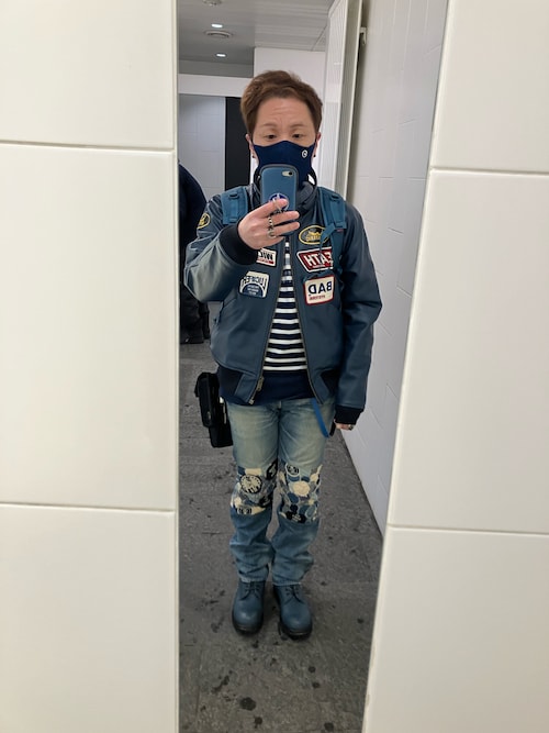 ヒステリックグラマー長袖シャツ、ライダースジャケット STAFF STYLING｜THE SHOP YOHJI YAMAMOTO