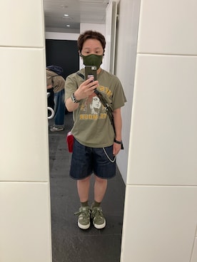 「アイテム（スマホグッズ）」を使った、名和 賢悟さん（メンズ・159cm）の夏コーディネート