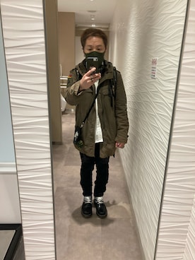 「A BATHING APE（アベイシングエイプ）のアイテム（その他）」を使った、名和 賢悟さん（メンズ・159cm）の春コーディネート