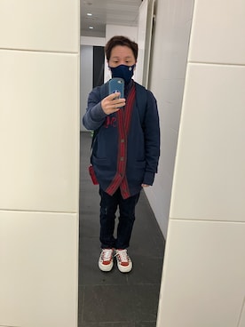 「アイテム（PC・スマホグッズ/家電）」を使った、名和 賢悟さん（メンズ・159cm）の秋コーディネート