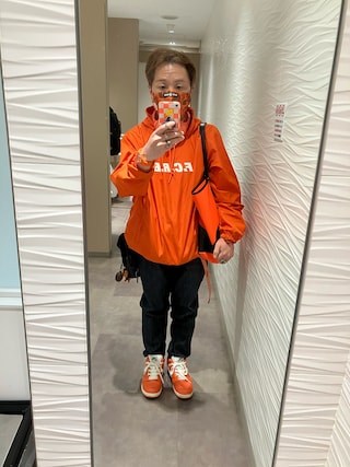 値下げ 【未使用に近い】FCRB BACK STRIPE ANORAK F.C.Real Bristol（エフシーレアルブリストル）の「BACK STRIPE ANORAK