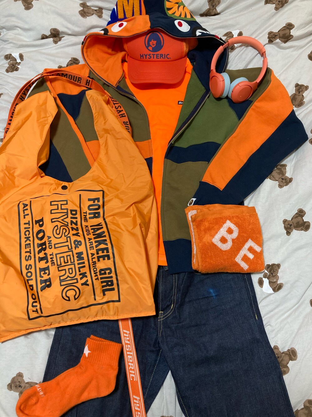 A BATHING APE（アベイシングエイプ）の「MULTI COLOR PATCHWORK SHARK
