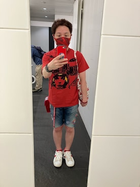 「アイテム（トートバッグ）」を使った、名和 賢悟さん（メンズ・159cm・50代）の夏コーディネート