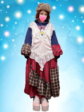 「RNA」｜「アイテム（ワンピース/ドレス）」を使った、judieさん（レディース・148cm）の冬コーディネート