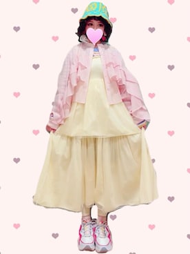 「Kiwanda（キワンダ）のアイテム」を使った、judieさん（レディース・148cm）の春コーディネート