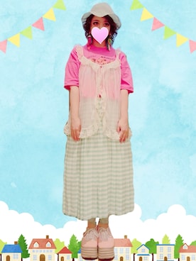 「Kiwanda（キワンダ）のアイテム」を使った、judieさん（レディース・148cm）の夏コーディネート