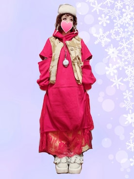 「amatunal（アマチュナル）のアイテム」を使った、judieさん（レディース・148cm）の冬コーディネート