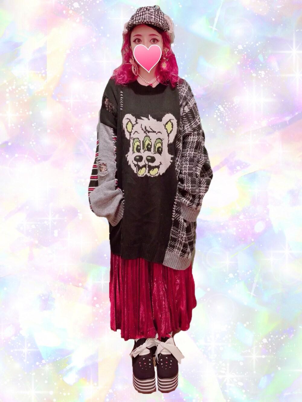 Candy Stripper（キャンディストリッパー）の「HILARIOUS BEAR ニット