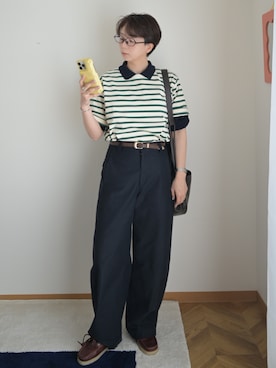「MUHET（ミュエータ）のアイテム」を使った、kinoko.さん（レディース・157cm）の春コーディネート