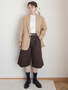 「green label relaxing（グリーンレーベルリラクシング）のアイテム」を使った、kinoko.さん（レディース・157cm）の夏コーディネート