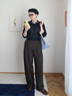 「Curensology（カレンソロジー）のアイテム」を使った、kinoko.さん（レディース・157cm）の春コーディネート