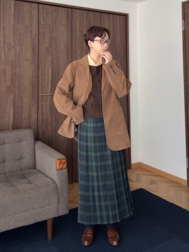 「アイテム（シューズ）」を使った、kinoko.さん（レディース・157cm）の秋コーディネート