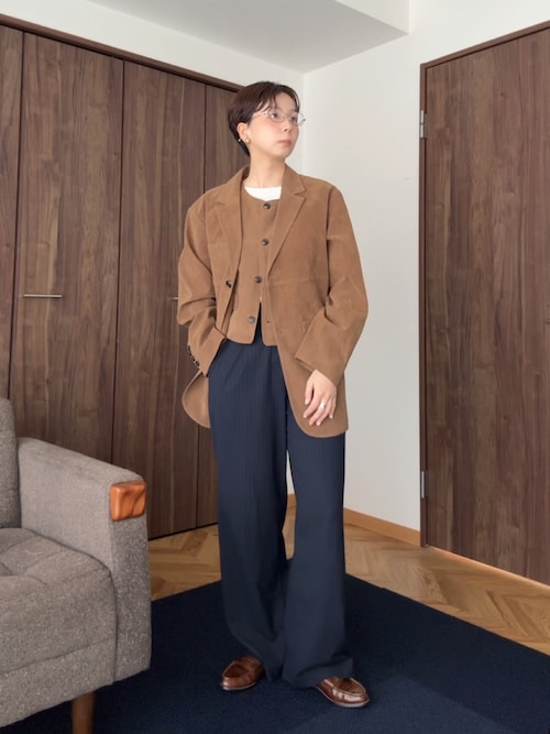 KBF パッチポケットテーラードジャケット キャメル ケービーエフ KBF パッチポケットテーラードジャケット