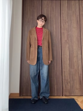 「Lee（リー）のアイテム」を使った、kinoko.さん（レディース・157cm）の秋コーディネート