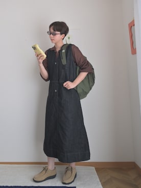 「MUHET（ミュエータ）のアイテム」を使った、kinoko.さん（レディース・157cm）の夏コーディネート