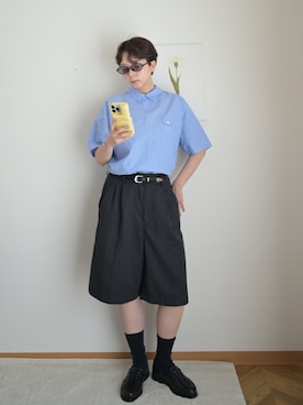 「green label relaxing（グリーンレーベルリラクシング）のアイテム」を使った、kinoko.さん（レディース・157cm）の夏コーディネート