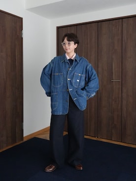 「nest Robe（ネストローブ）のアイテム」を使った、kinoko.さん（レディース・157cm）の冬コーディネート