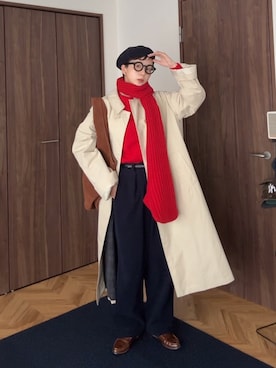 「VICTIM（ヴィクティム）のアイテム」を使った、kinoko.さん（レディース・157cm）の冬コーディネート