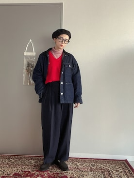 「PETIT BATEAU（プチバトー）のアイテム」を使った、kinoko.さん（レディース・157cm）の秋コーディネート