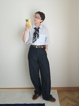 「Green　Parks（グリーンパークス）のアイテム」を使った、kinoko.さん（レディース・157cm）の春コーディネート