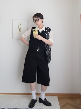 「Steven Alan（スティーブンアラン）のアイテム」を使った、kinoko.さん（レディース・157cm）の春コーディネート