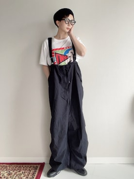 「BEAMS BOY（ビームスボーイ）のアイテム（オールインワン・サロペット）」を使った、kinoko.さん（レディース・157cm）の春コーディネート