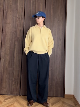 「アイテム（帽子）」を使った、kinoko.さん（レディース・157cm）の夏コーディネート