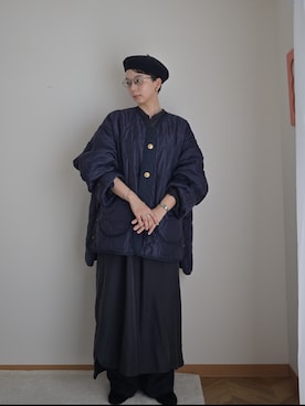「LENO（リノ）のアイテム」を使った、kinoko.さん（レディース・157cm）の秋コーディネート
