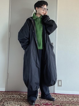 「M65」｜kinoko.さん（レディース・157cm）の冬コーディネート