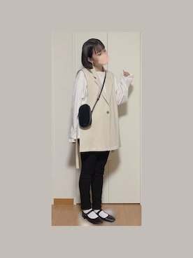 「Bleu Bleuet（ブルーブルーエ）のアイテム（財布/小物）」を使った、Mahomi𓅯  さん（レディース・162cm）の秋コーディネート