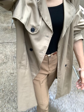 「通勤穿搭」｜「アイテム（トップス）」を使った、Ting Waiさん（レディース・175cm）の秋コーディネート