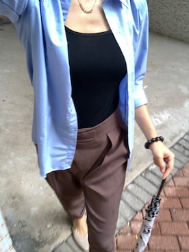 「鹽系風格」｜Ting Waiさん（レディース・175cm）の夏コーディネート