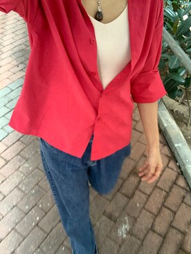 「鹽系風格」｜Ting Waiさん（レディース・175cm）の夏コーディネート