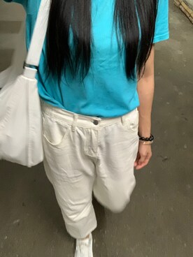 「鹽系風格」｜Ting Waiさん（レディース・175cm）の夏コーディネート