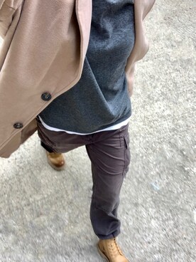 「lativ（ラティーヴ）のアイテム（パンツ）」を使った、Ting Waiさん（レディース・175cm）の冬コーディネート